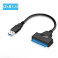 Cable Adaptador SATA a USB 3.0 para Disco Duro HDD y SSD de 2.5"
