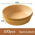 50Pcs Air Fryer Disposable Paper Non-Stick Airfryer Baking Papers Round Air-Fryer