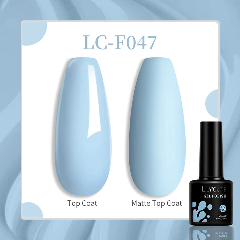 LILYCUTE 129 Colors 7ML Nail Gel Polish Nail Supplies Vernis Semi Permanence