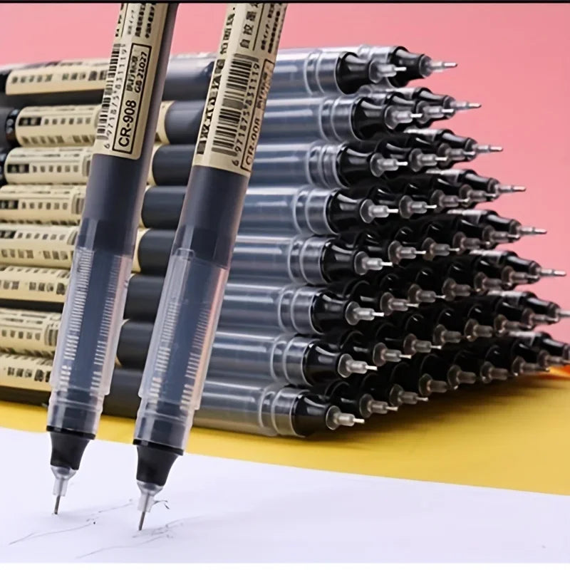 Set de 10 Bolígrafos Gel Kawaii Punta de Aguja Escritura Suave