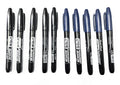 6 PCS Permanent Marker Pen Manga Drawing Markers Black Blue Red, Art School Supplies