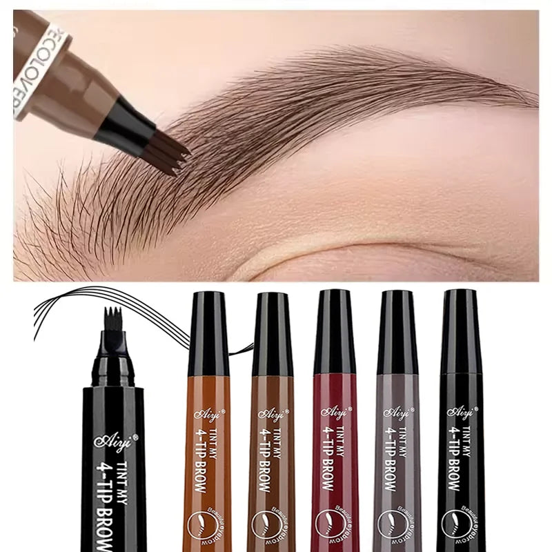 4 fork microblading eyebrow pencil waterproof eyebrow pencil natural long-lasting eyebrow
