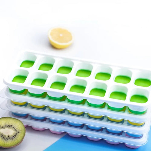 14 Grid Ice Cube Tray Silicone Mold Square Ice Cube Tray Mold