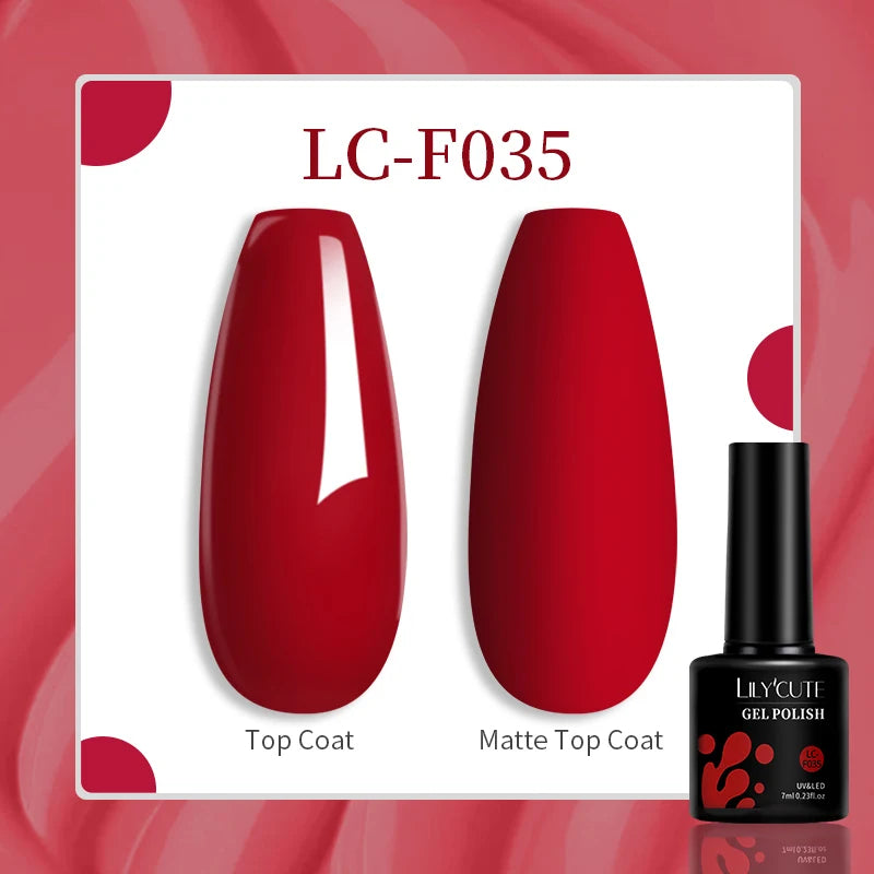 LILYCUTE 129 Colors 7ML Nail Gel Polish Nail Supplies Vernis Semi Permanence