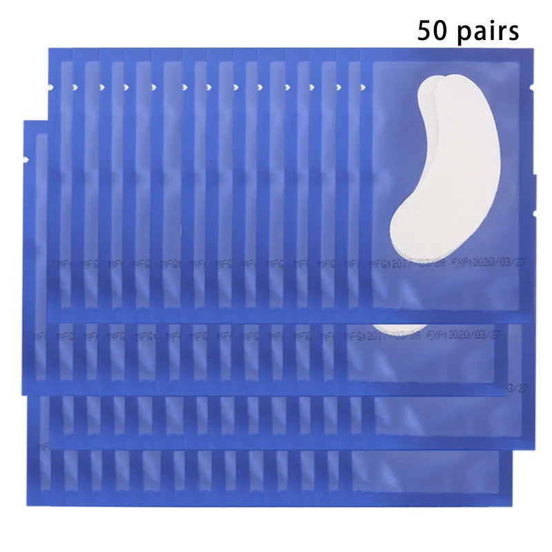 50/100PCS Wholesale Hydrogel Gel Eye Patches for Eyelash Extension Eyepads Eyelash patch Lash Extension Mask Eyepad Makeup