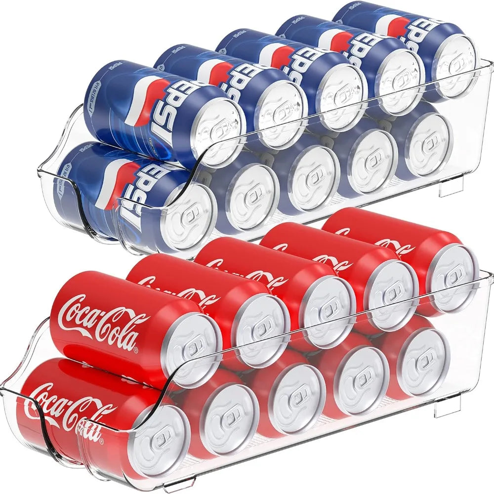 1/2pcs Kitchen Storage Cans, Soda Cans, Storage Cans, Refrigerator Freezer Organizers