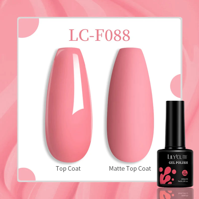 LILYCUTE 129 Colors 7ML Nail Gel Polish Nail Supplies Vernis Semi Permanence