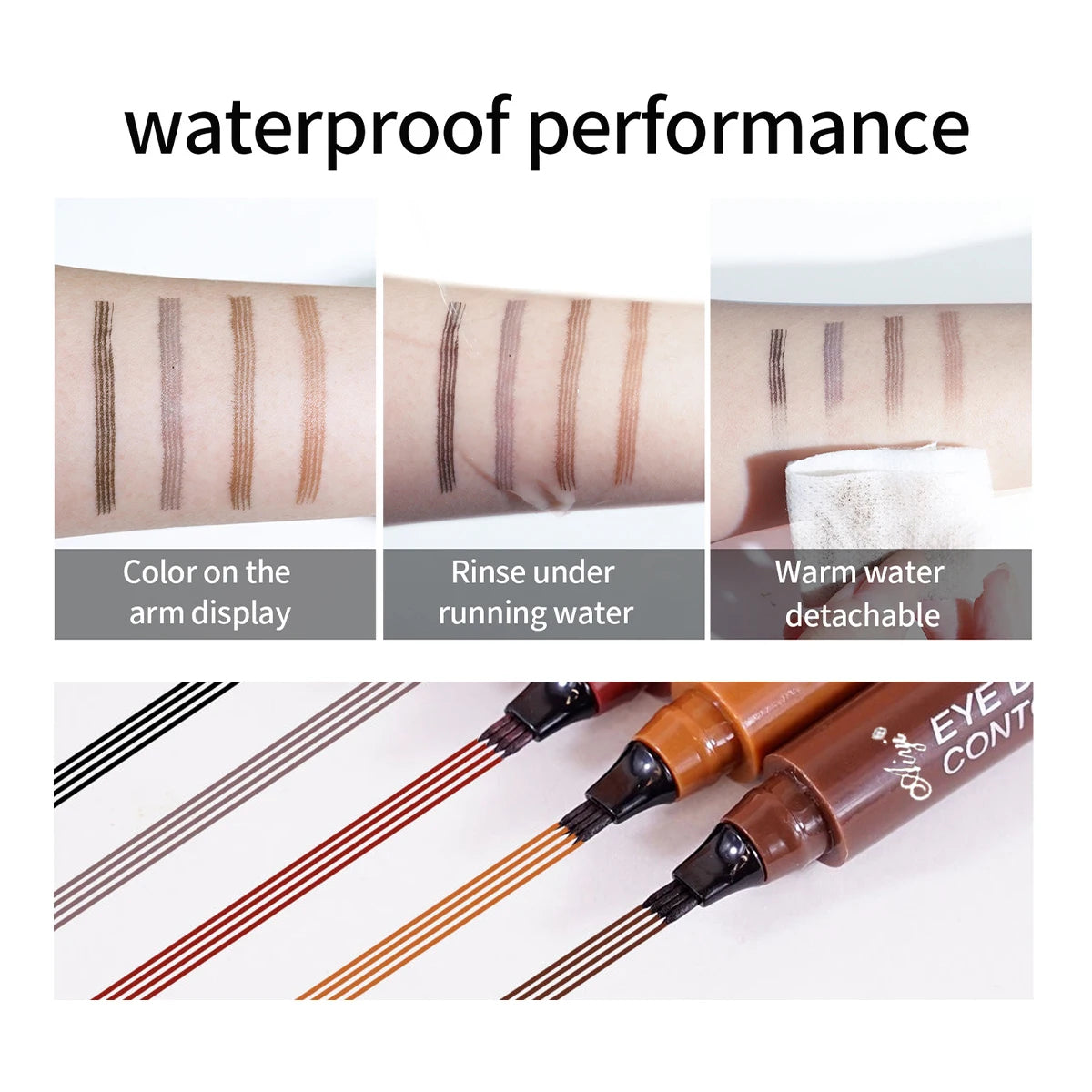 4 fork microblading eyebrow pencil waterproof eyebrow pencil natural long-lasting eyebrow