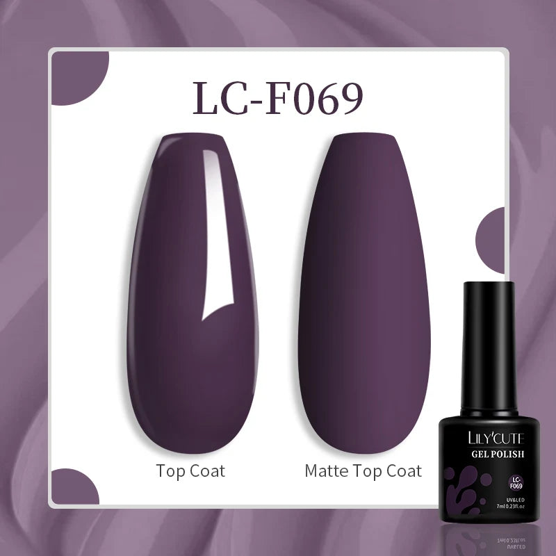LILYCUTE 129 Colors 7ML Nail Gel Polish Nail Supplies Vernis Semi Permanence