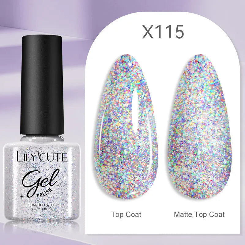 LILYCUTE 129 Colors 7ML Nail Gel Polish Nail Supplies Vernis Semi Permanence