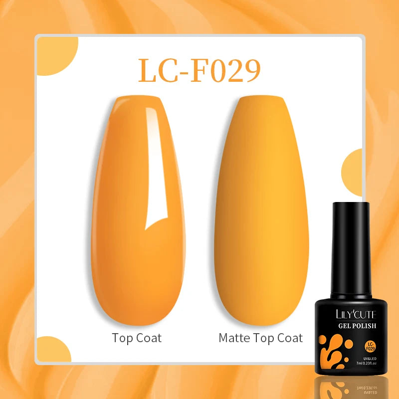 LILYCUTE 129 Colors 7ML Nail Gel Polish Nail Supplies Vernis Semi Permanence