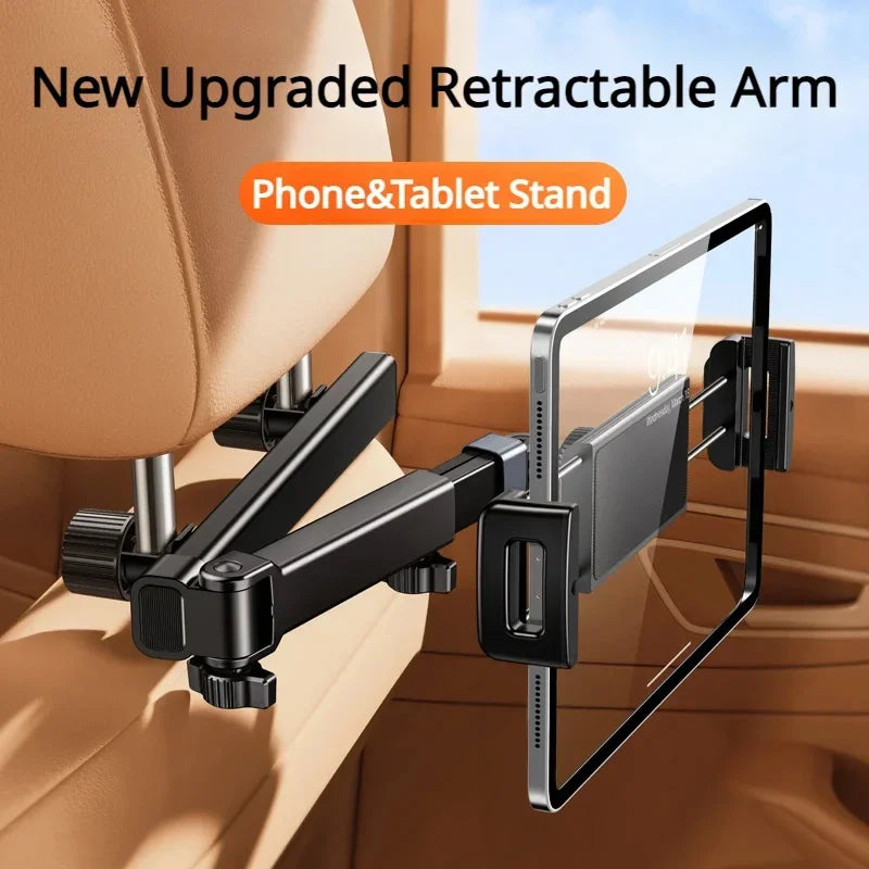 Telescopic Car Rear Pillow Phone Holder Tablet Rotating Car seat