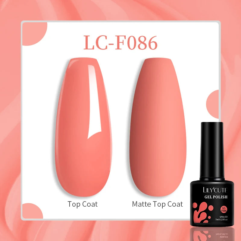 LILYCUTE 129 Colors 7ML Nail Gel Polish Nail Supplies Vernis Semi Permanence