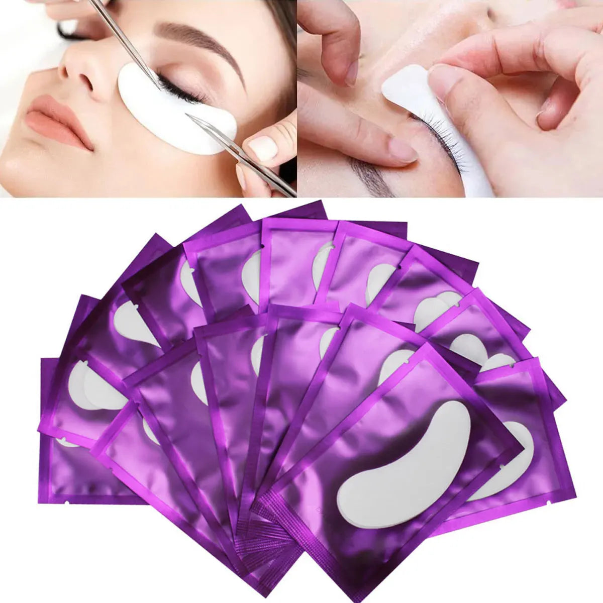 50/100PCS Wholesale Hydrogel Gel Eye Patches for Eyelash Extension