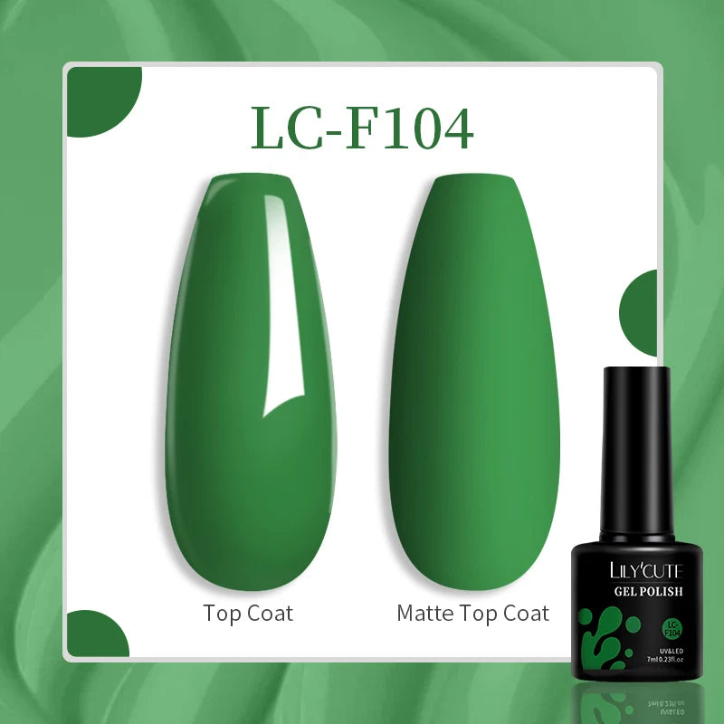 LILYCUTE 129 Colors 7ML Nail Gel Polish Nail Supplies Vernis Semi Permanence