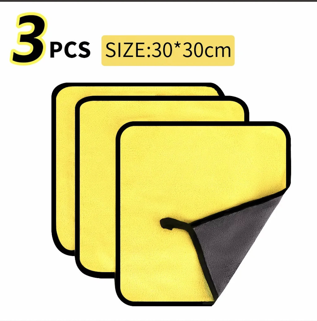3/5/10Pcs Car Wash Microfiber Towel 30*30CM Car Cleaning
