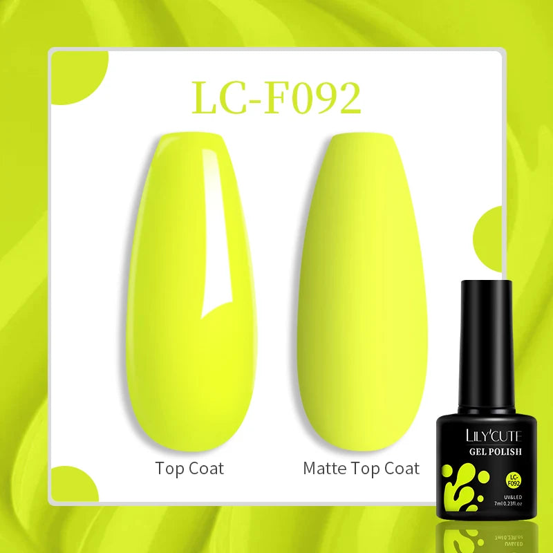 LILYCUTE 129 Colors 7ML Nail Gel Polish Nail Supplies Vernis Semi Permanence