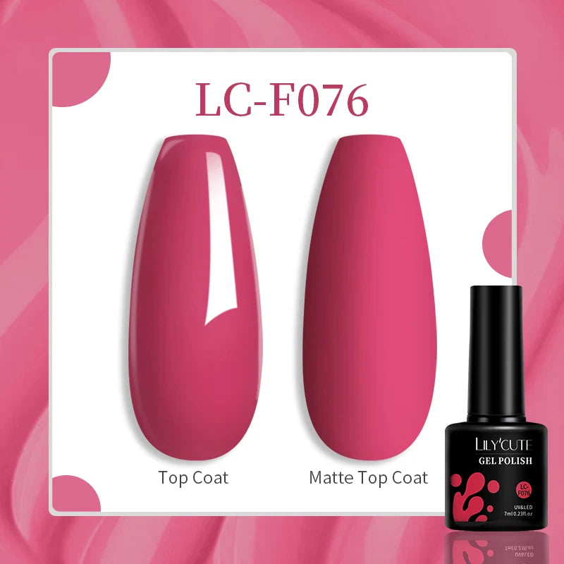 LILYCUTE 129 Colors 7ML Nail Gel Polish Nail Supplies Vernis Semi Permanence