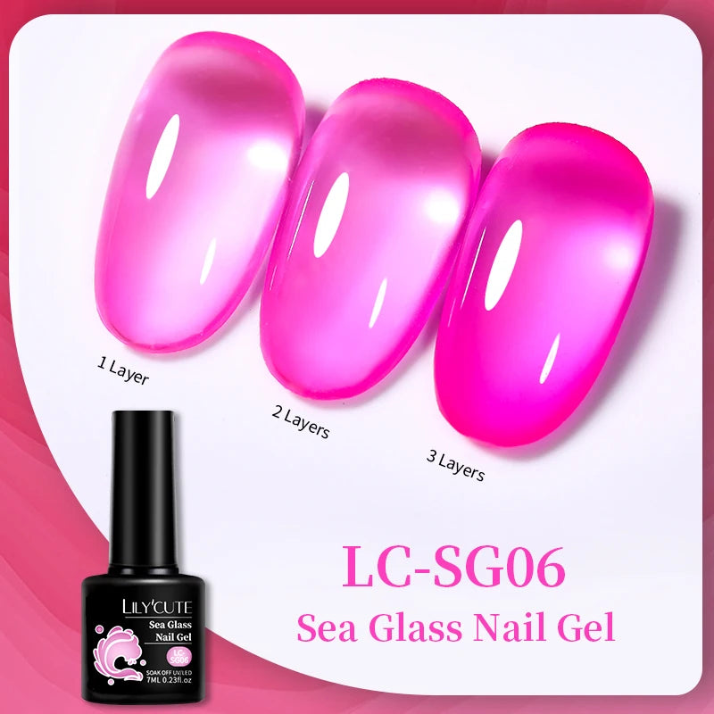 LILYCUTE 129 Colors 7ML Nail Gel Polish Nail Supplies Vernis Semi Permanence