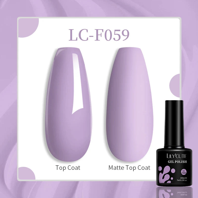 LILYCUTE 129 Colors 7ML Nail Gel Polish Nail Supplies Vernis Semi Permanence