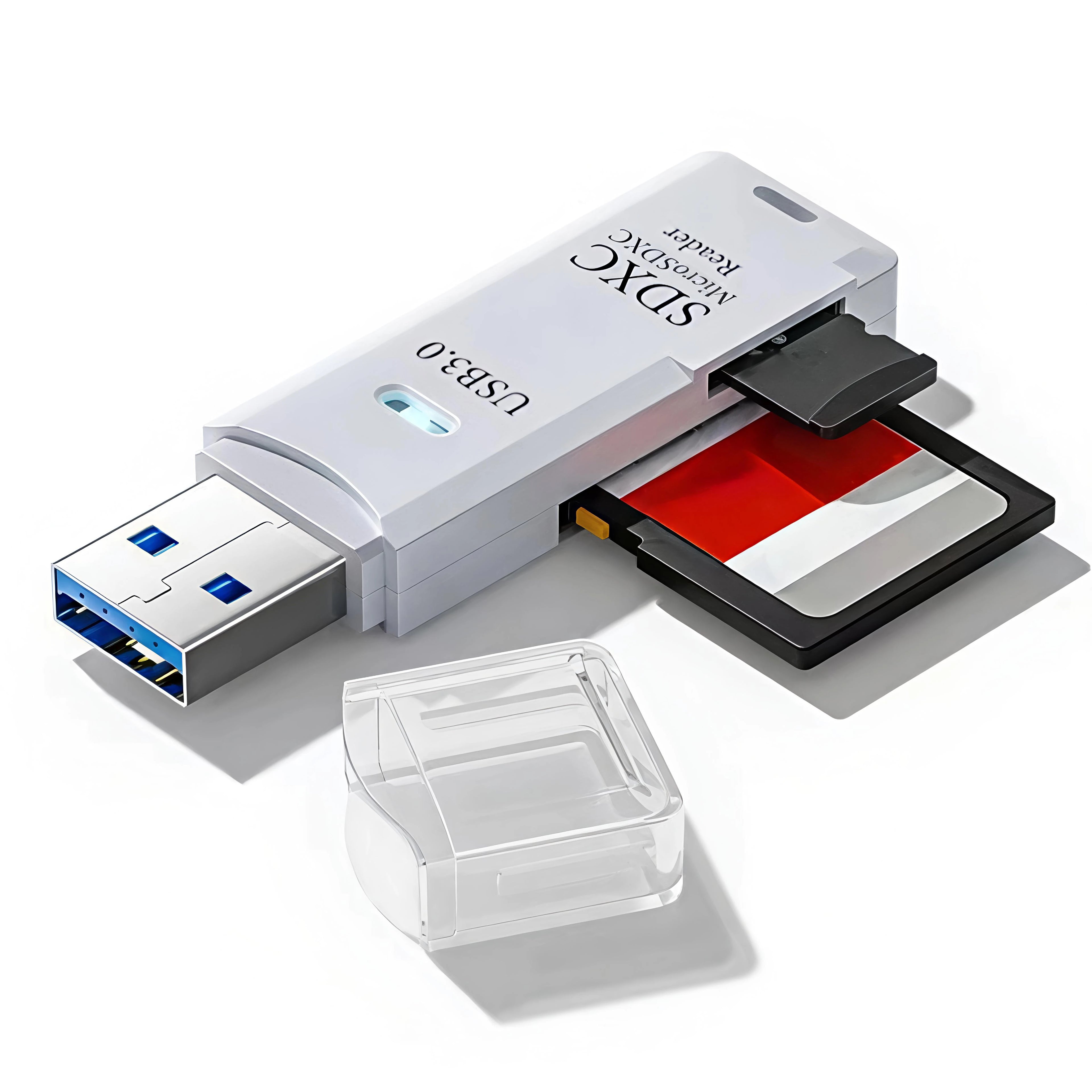 2 in 1 USB 3.0 Card Reader Micro TF sd card Reader usb adapter High Speed Cardrea