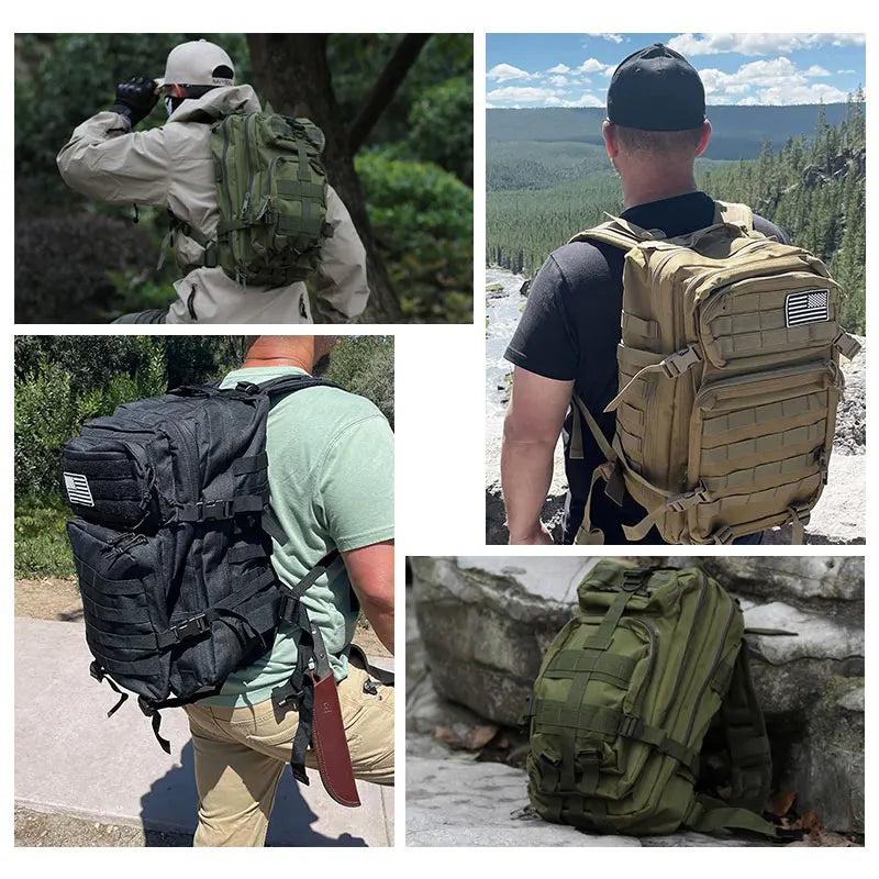 50L Tactical Backpack Men's Travel Large Capacity Rucksacks Men