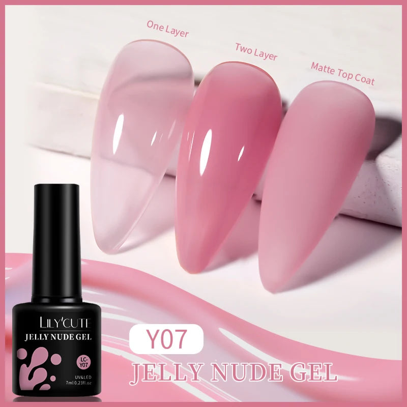 LILYCUTE 129 Colors 7ML Nail Gel Polish Nail Supplies Vernis Semi Permanence