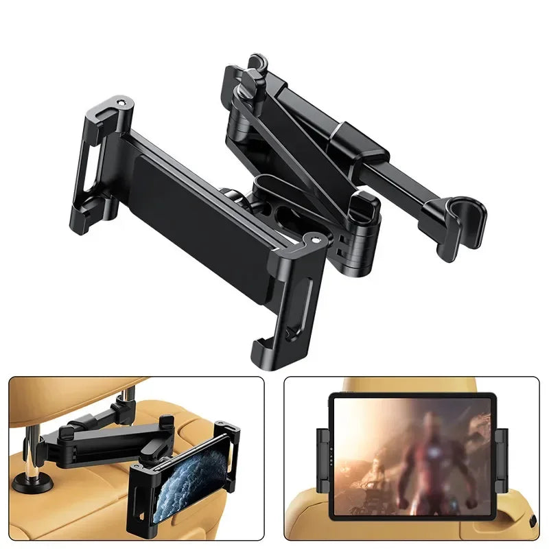 Telescopic Car Rear Pillow Phone Holder Tablet Rotating Car seat