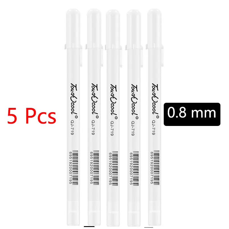 Set de Marcadores Blancos de Tiza Líquida para Pizarrón y Vidrio