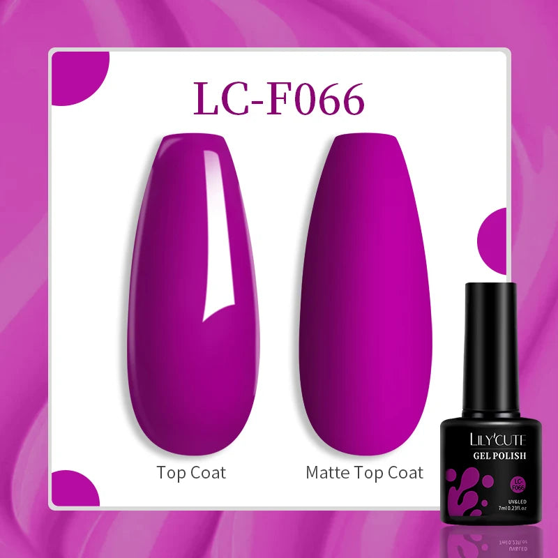 LILYCUTE 129 Colors 7ML Nail Gel Polish Nail Supplies Vernis Semi Permanence