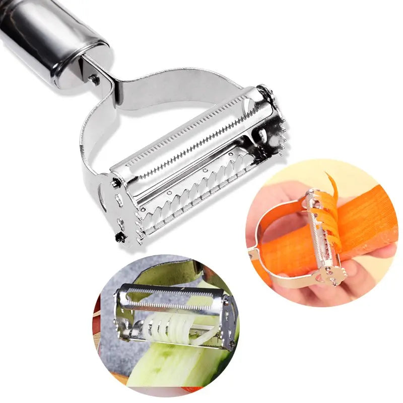 High Quality Stainless Steel Potato Cucumber Carrot Grater Julienne Peeler Vegetables Fruit