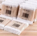 200/500 Double Round Headed Cotton Swabs Headed Cotton Swabs Bamboo Sticks