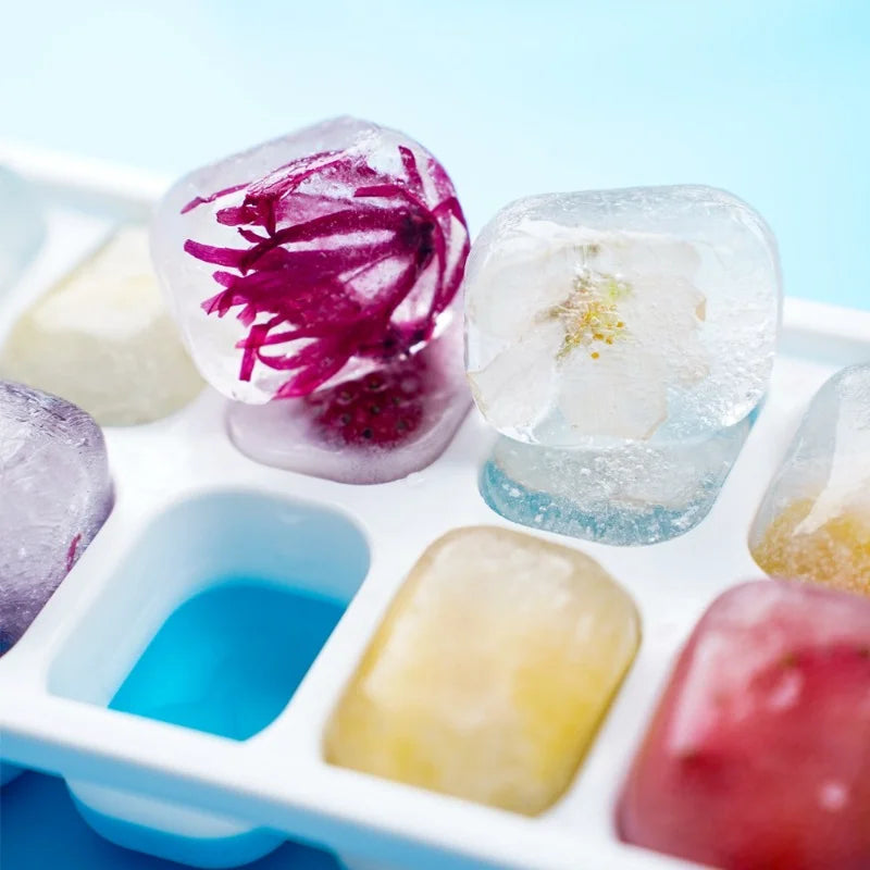 14 Grid Ice Cube Tray Silicone Mold Square Ice Cube Tray Mold