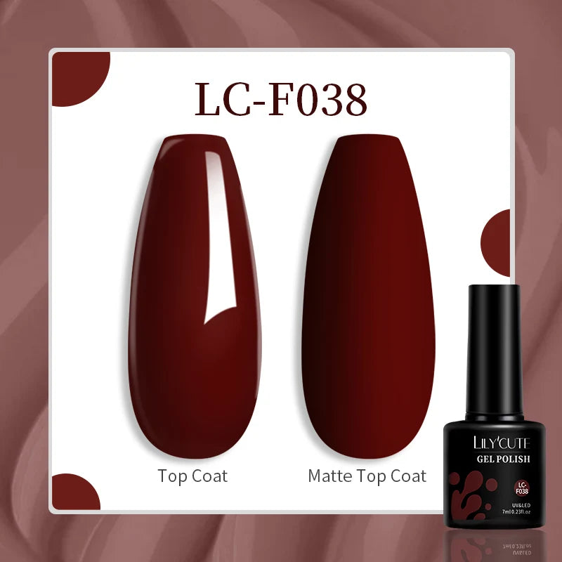 LILYCUTE 129 Colors 7ML Nail Gel Polish Nail Supplies Vernis Semi Permanence