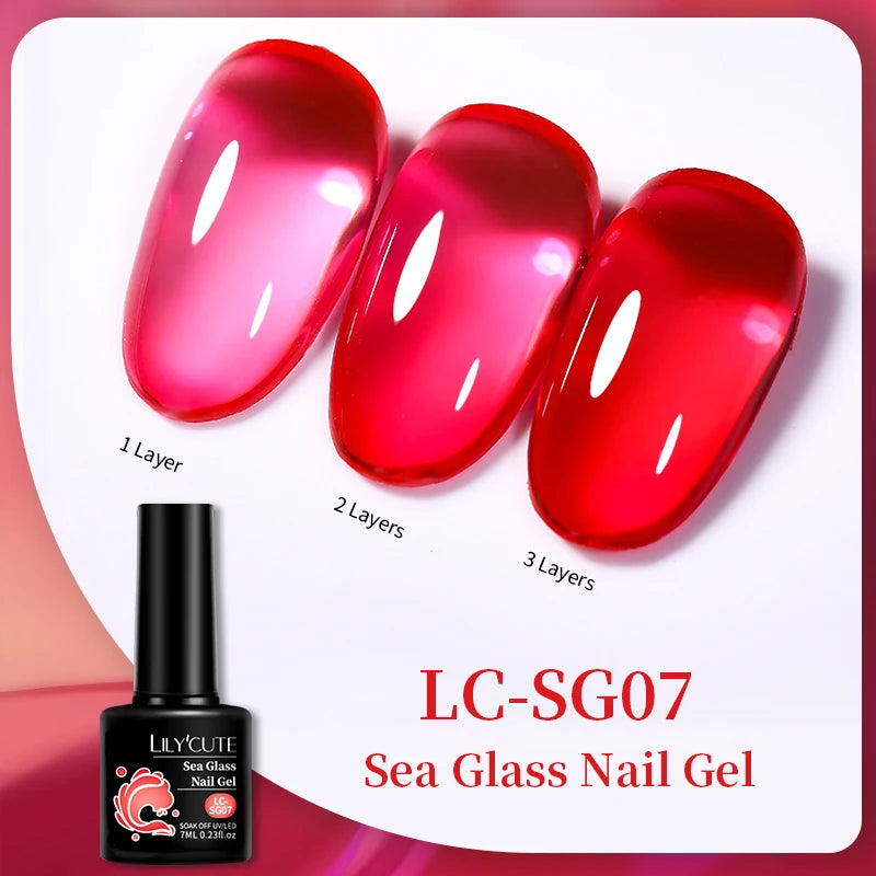 LILYCUTE 129 Colors 7ML Nail Gel Polish Nail Supplies Vernis Semi Permanence