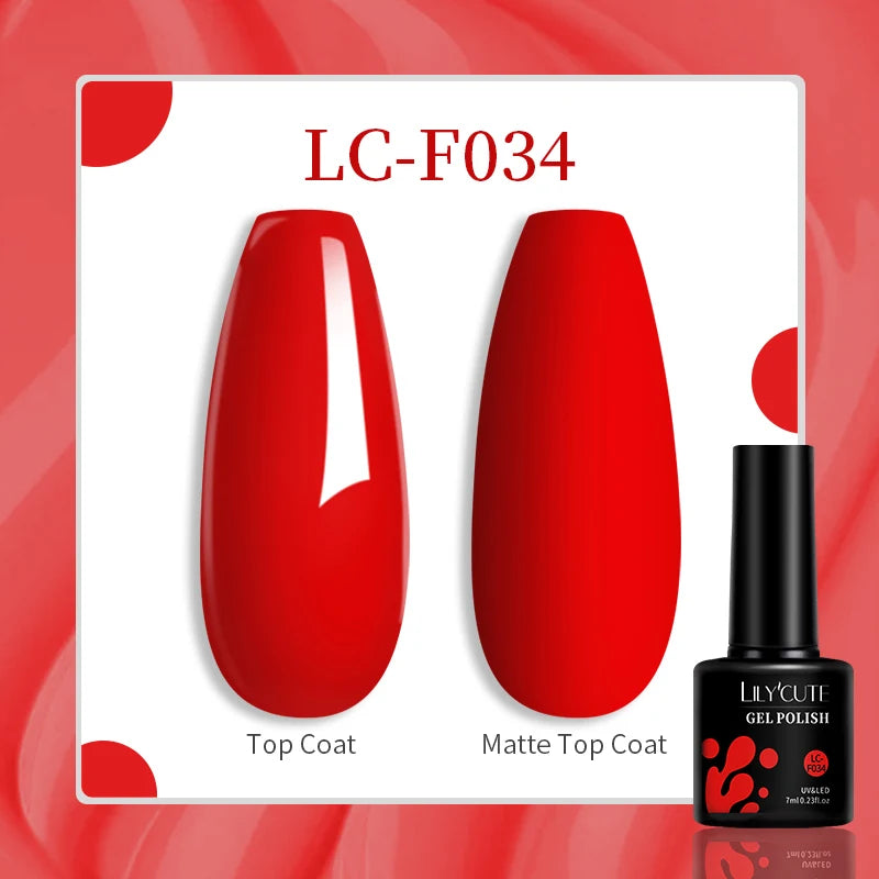 LILYCUTE 129 Colors 7ML Nail Gel Polish Nail Supplies Vernis Semi Permanence