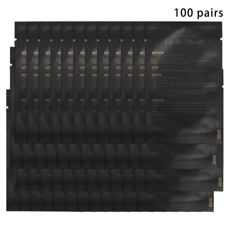 50/100PCS Wholesale Hydrogel Gel Eye Patches for Eyelash Extension Eyepads Eyelash patch Lash Extension Mask Eyepad Makeup