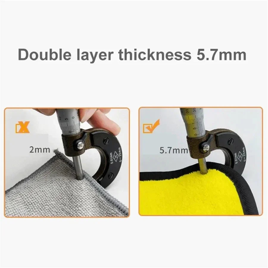 1/2/6/10pcs Microfiber Cleaning Towel Thicken Soft Drying