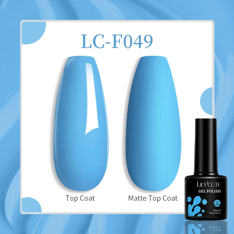 LILYCUTE 129 Colors 7ML Nail Gel Polish Nail Supplies Vernis Semi Permanence