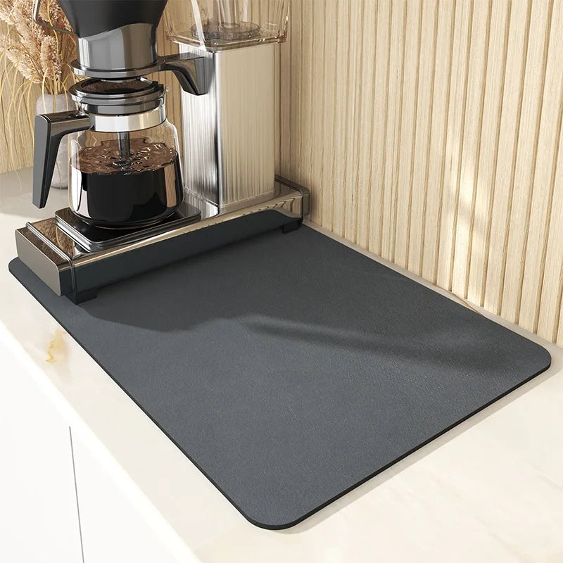 Super Absorbent Large Kitchen Absorbent Mat Antiskid Draining Coffee Dish Drying Mat