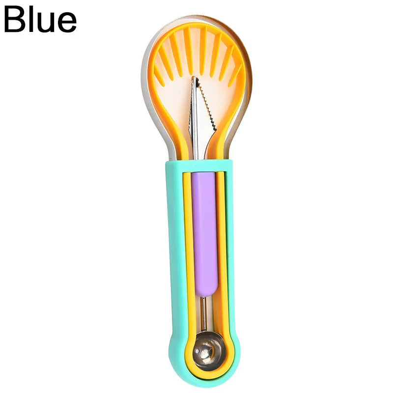 JJYY 3 In 1 Avocado Slicer Shea Corer Butter Fruit Peeler Cutter