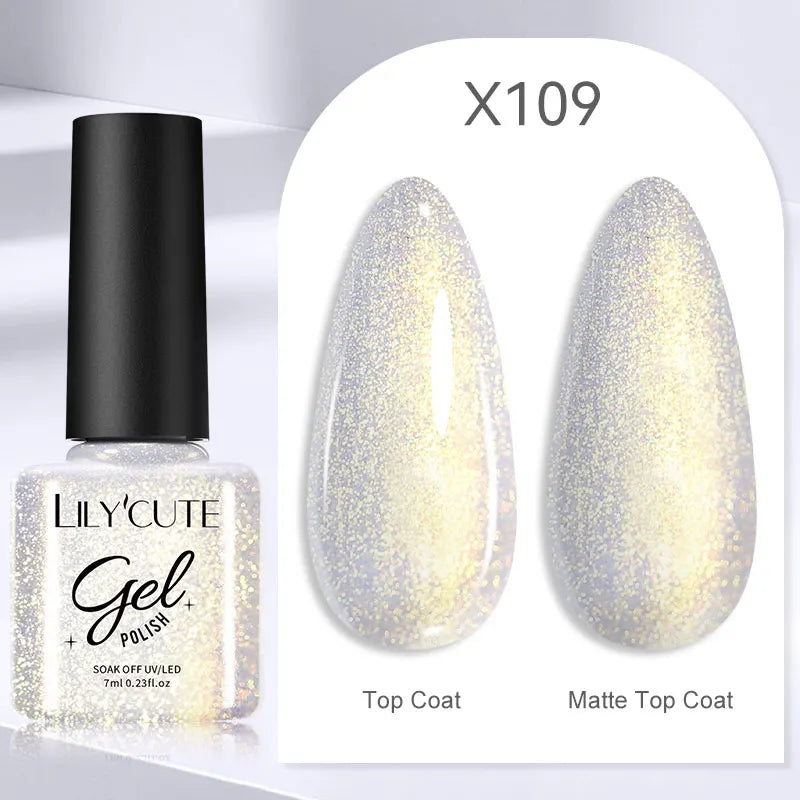 LILYCUTE 129 Colors 7ML Nail Gel Polish Nail Supplies Vernis Semi Permanence