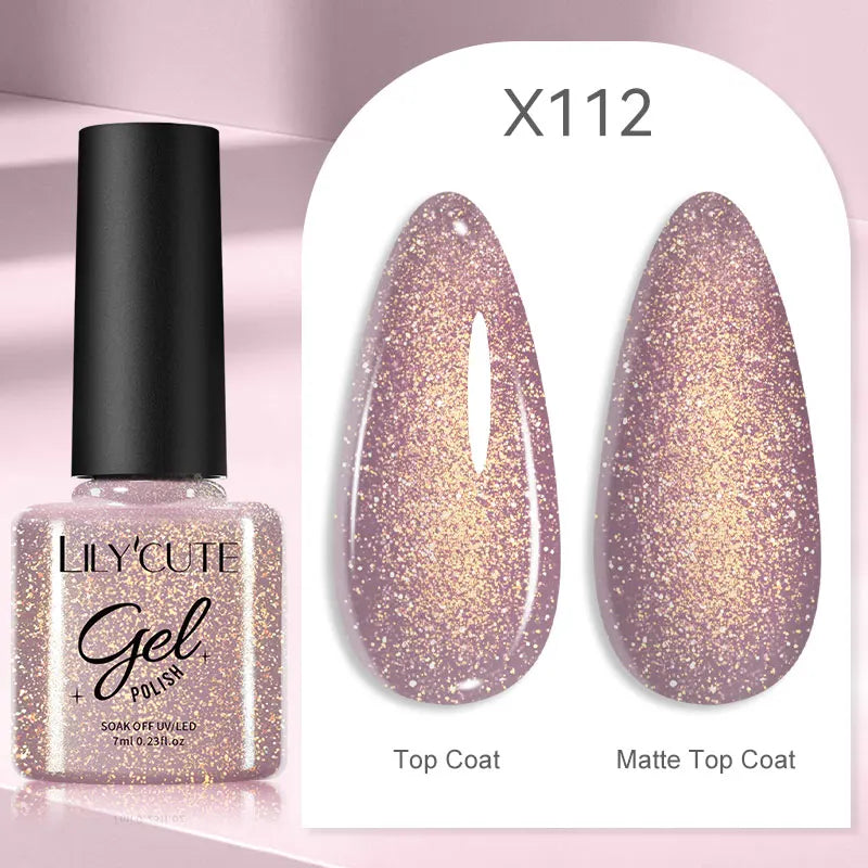 LILYCUTE 129 Colors 7ML Nail Gel Polish Nail Supplies Vernis Semi Permanence