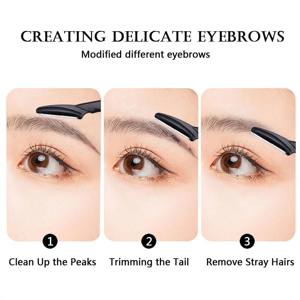 Eyebrow Trimmer Knives Portable Face Razor Hair Remover Eye Brow Epilation Cutter Shaver Blades Makeup Tools