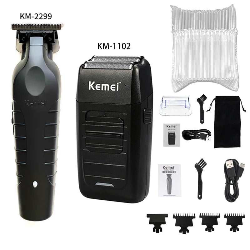Kemei KM-2296 KM-2299 KM-1102 Hair Clipper Kit Men's Electric Shaver Hair