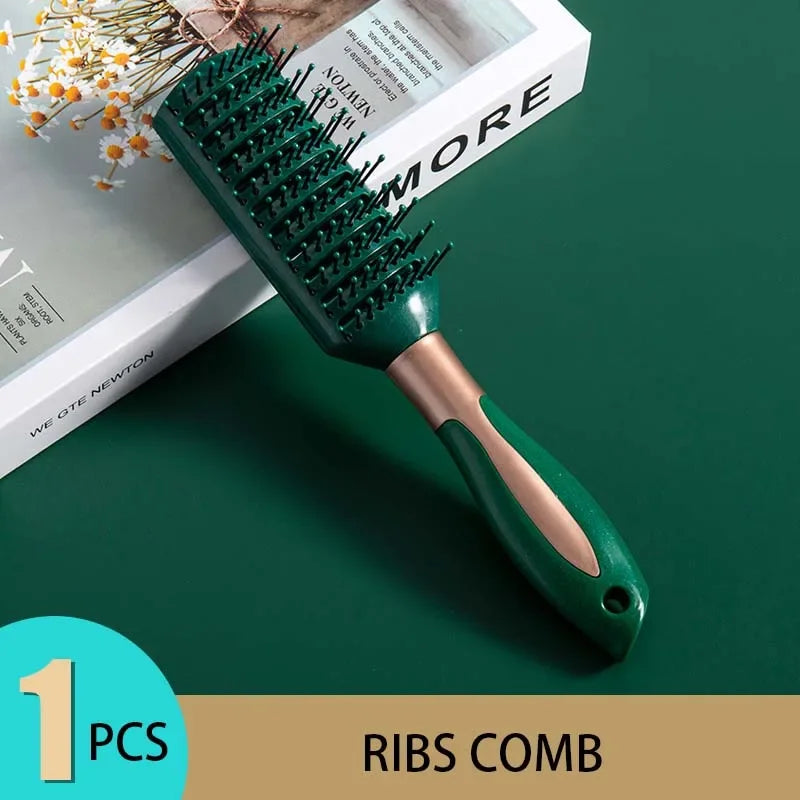 Anti-Static Oval round Air Cushion Comb Scalp Massage Exfoliating Hair
