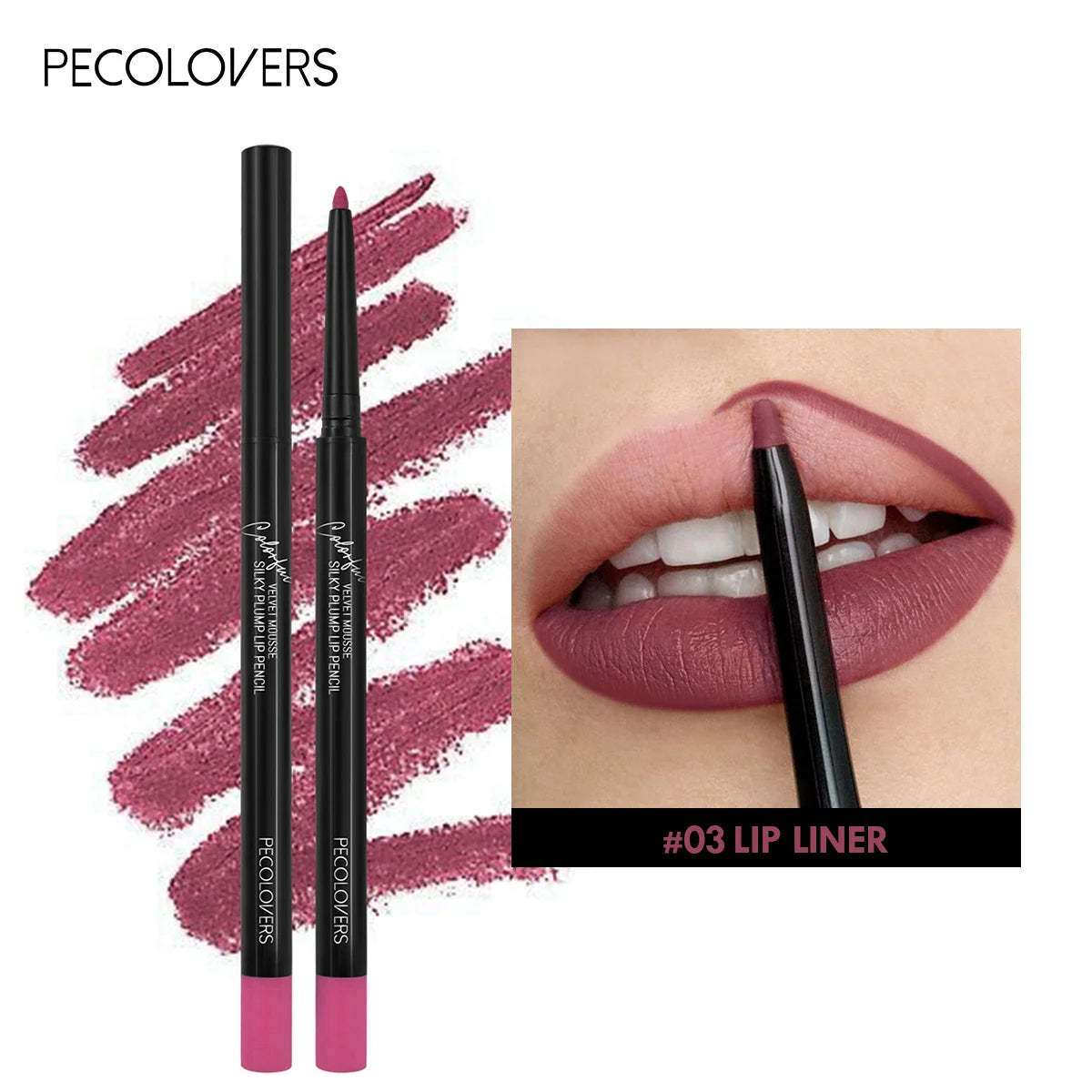 Waterproof Matte Lipliner Pencil Red Contour Tint Lipstick Long Lasting