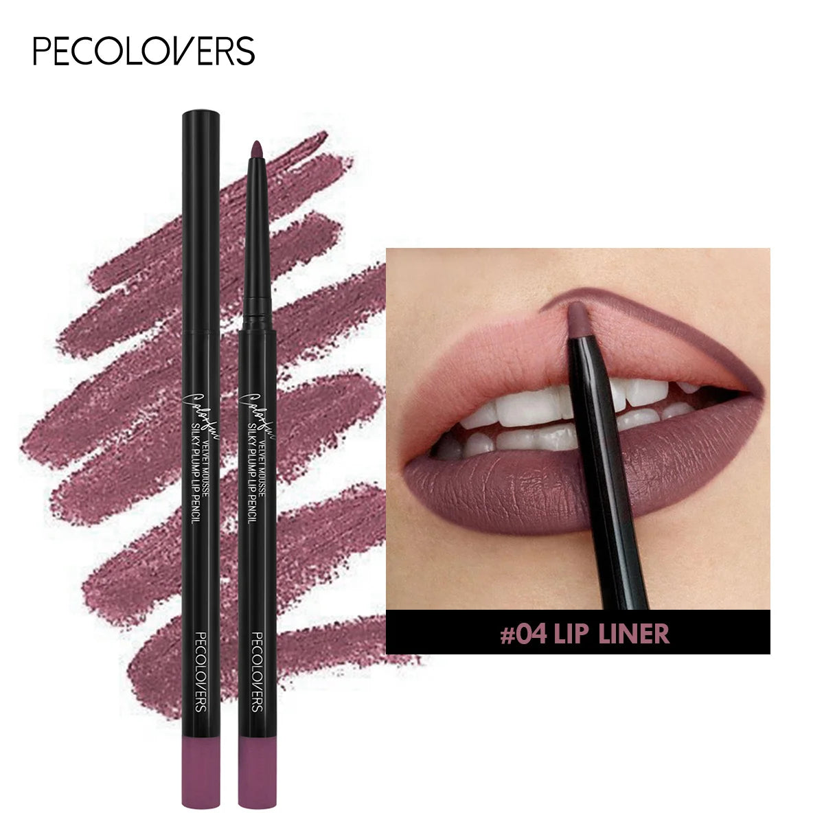 Waterproof Matte Lipliner Pencil Red Contour Tint Lipstick Long Lasting
