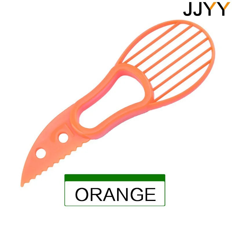 JJYY 3 In 1 Avocado Slicer Shea Corer Butter Fruit Peeler Cutter