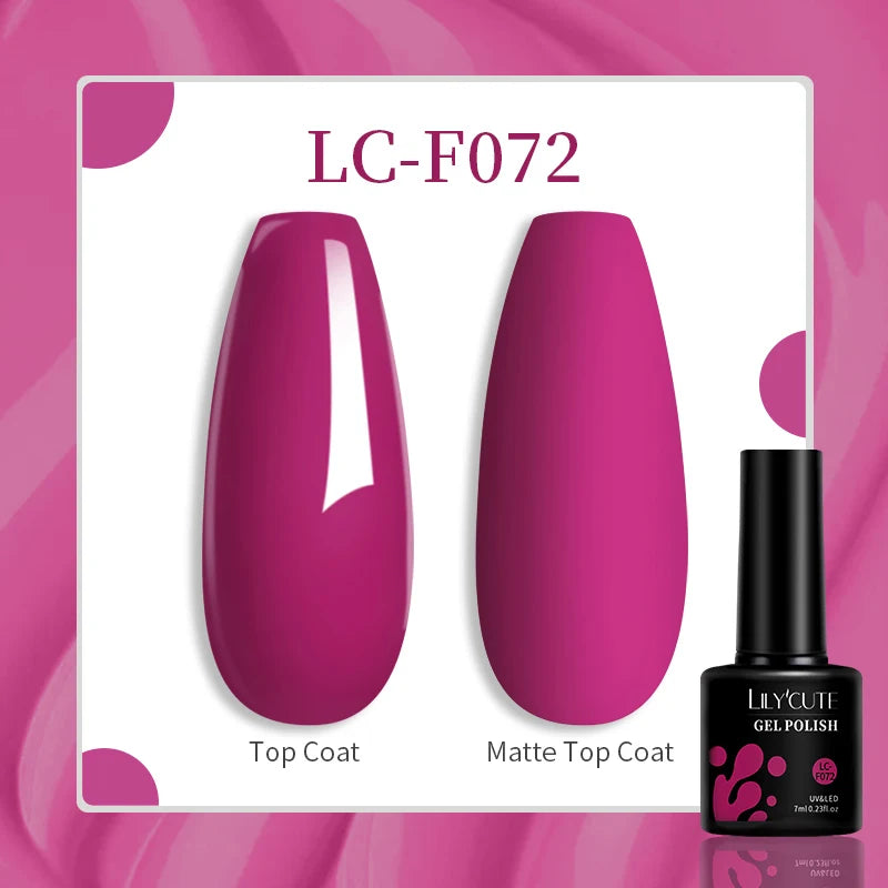 LILYCUTE 129 Colors 7ML Nail Gel Polish Nail Supplies Vernis Semi Permanence